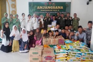 ‎Momentum Hut TNI Ke-81, Kodam XXI/RI Hadir Berbagi di Panti Asuhan