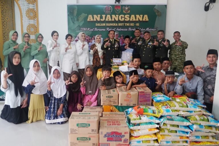 Momentum Hut TNI Ke-81, Kodam XXI/RI Hadir Berbagi di Panti Asuhan