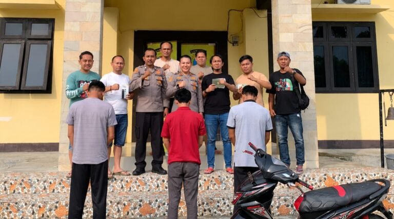 Polsek Wonosobo Tangkap 3 Penadah Motor Curian