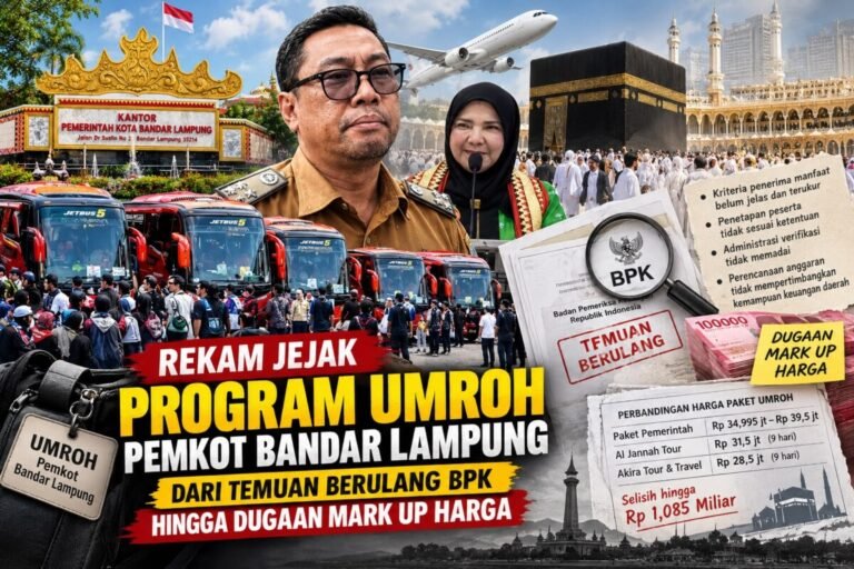 Rekam Jejak Permasalahan Program Umroh Pemkot Bandar Lampung: Dari Temuan Berulang BPK hingga Dugaan Mark Up Harga
