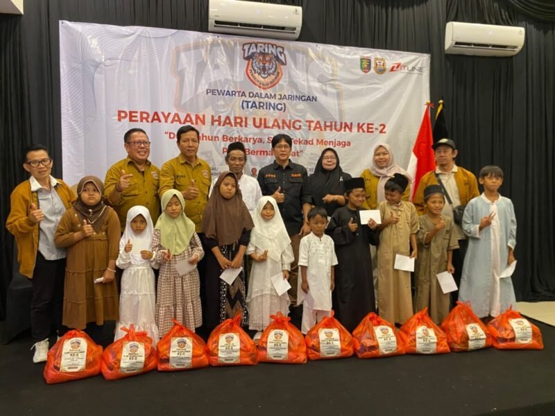 HUT ke-2 Taring, Teguhkan Komitmen Menjaga Pers Bermartabat dan Berbagi dengan Anak Yatim